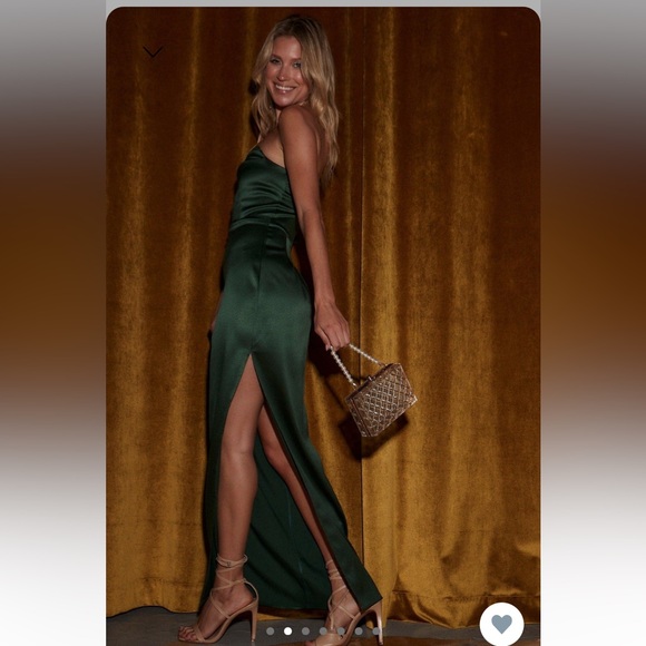 SOLD Emerald maxi dress - Picture 2 of 5